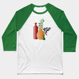 Boho Terracotta Pottery Baseball T-Shirt